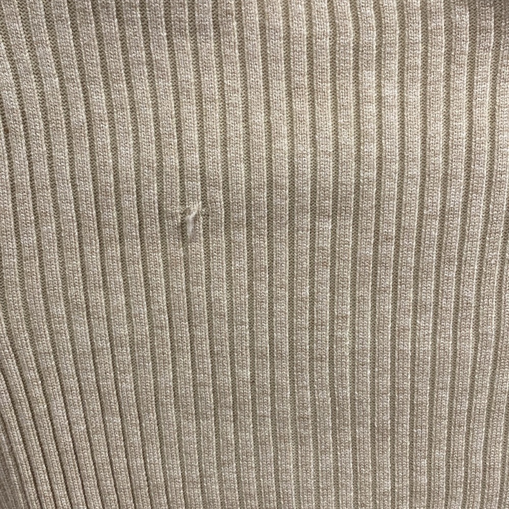 SHEIN Ribbed Ruffle Mock Cropped Sweater - Picture 3 of 7